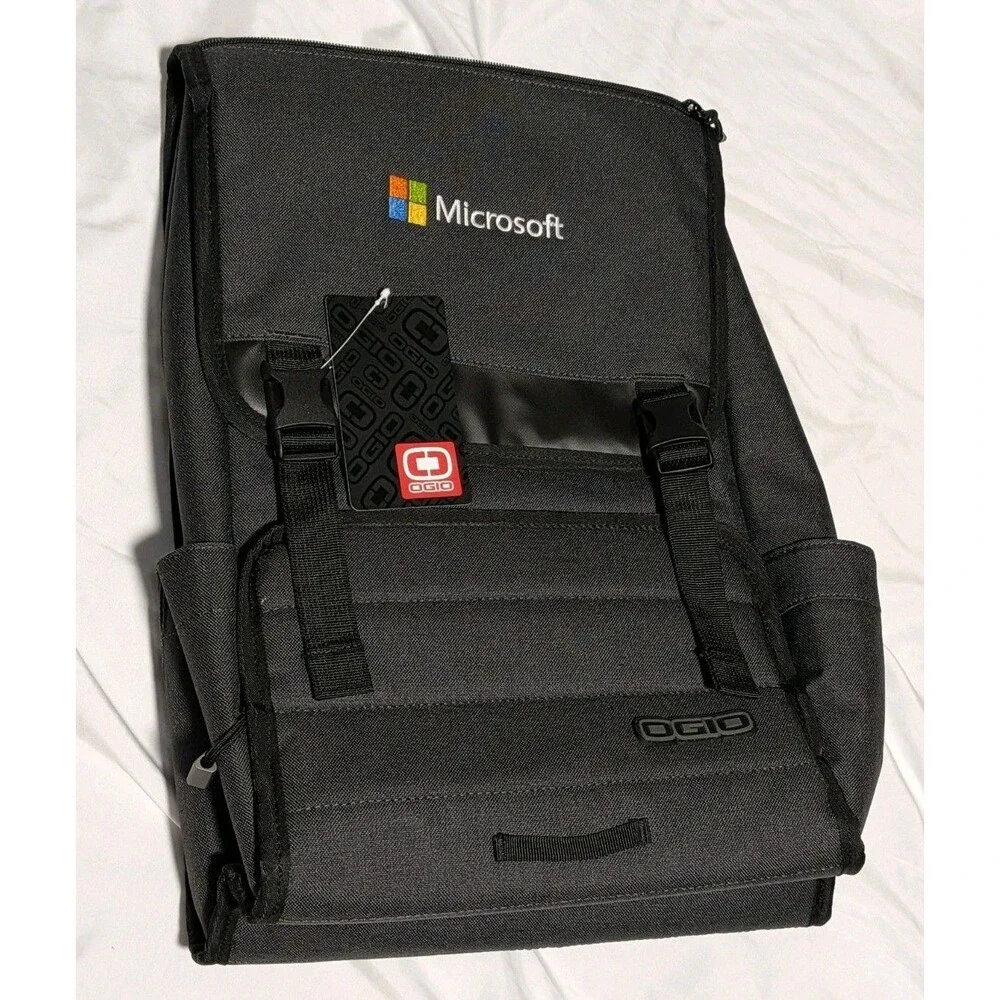Microsoft Ogio Slalom Charcoal Gray Laptop Backpack 17' Work/Travel/School Bag